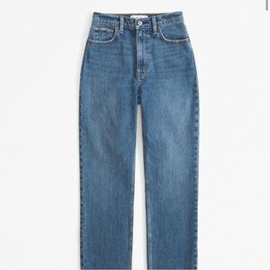 Abercrombie Curve love ultra high rise 90s straight jeans in size 4/27 regular